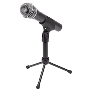 SAMSON Q2U USB+XLR Recording Podcast Dynamic Microphone+Cable+Clip+Desk Stand