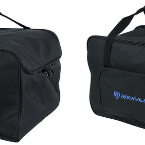 (2) Rockville TB10 V2 10" DJ PA Speaker Bags Lightweight Rugged Carry Cases