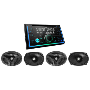 JVC KW-R940BTS 2-Din Bluetooth Car CD Receiver+(4) CS-DF6920 400w 6x9" Speakers