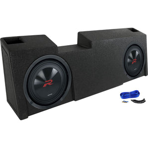 (2) Alpine 10" Subwoofers+Ported Sub Box For 2019-Current GM Crew + Double Cab