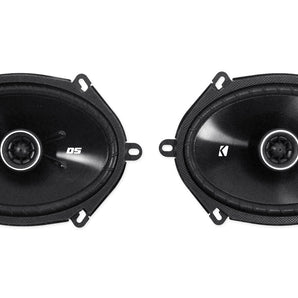 (2) Pairs Of Kicker 41DSC684 6x8" 2-Way Car Speakers+4 Channel Amplifier+Amp Kit