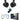 Rockville Bluetooth Receiver+6.5" Black Marine Wakeboard Tower Speakers+Amp+Kit