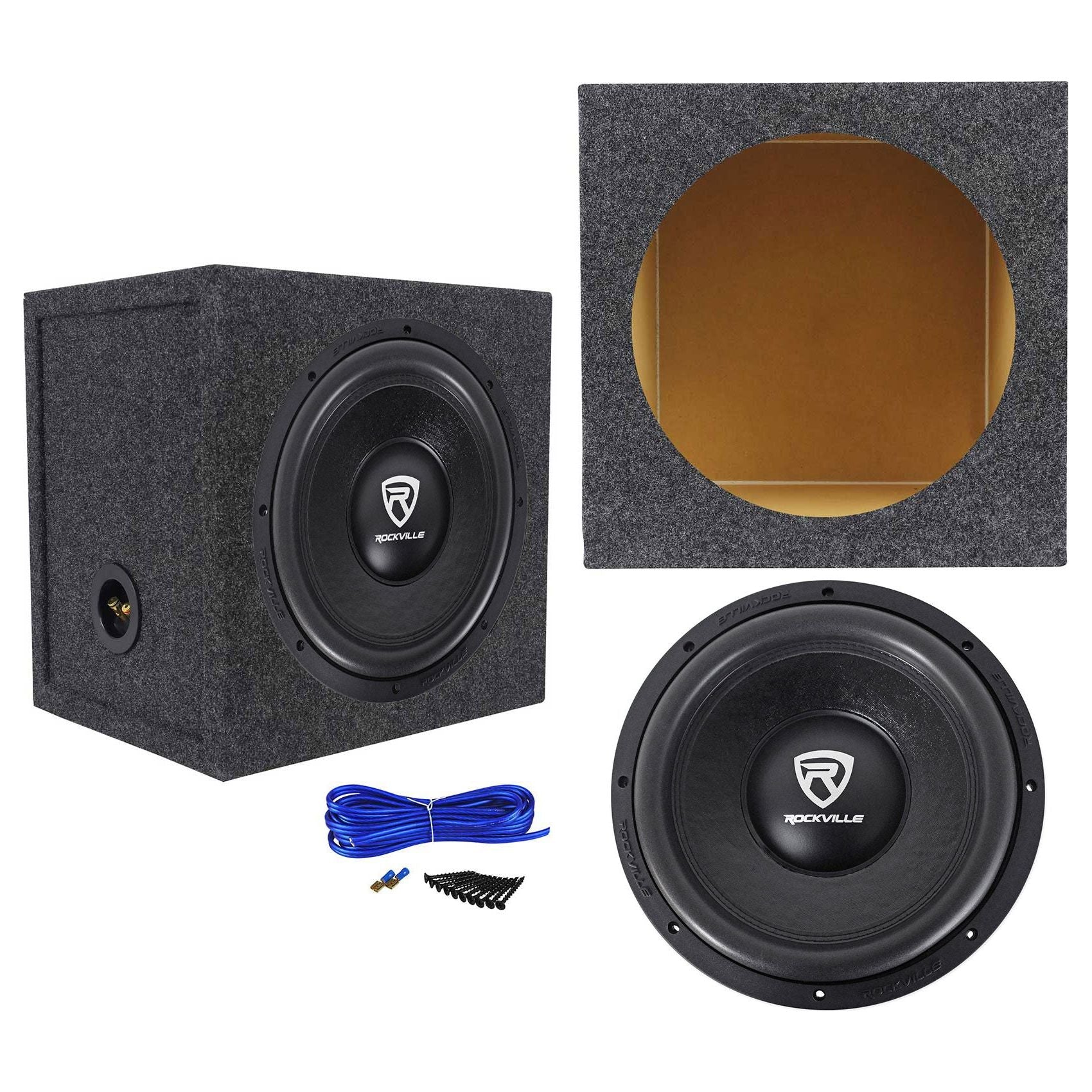 Car Subwoofer Box Rockville Powered Sub Rockville W12K6D4 V2 12