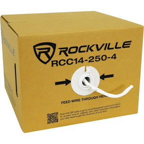 Rockville RCC14-250-4 CL2 Rated 14 AWG 250' 4 Conductor CCA Speaker Wire In-Wall