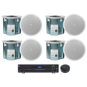 JBL VMA1240 240W 70v Amp+Wifi Receiver+8) JBL 8" Ceiling Speakers For Restaurant