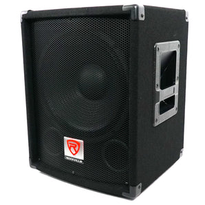 Rockville SBG1128 12" 600 Watt Passive Pro DJ Subwoofer, MDF Cabinet/Pole Mount