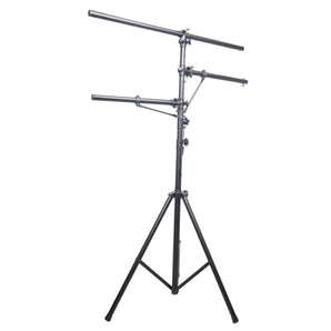 ProX T-LS01M up to 12 Feet Height Adjustable DJ Lighting Stand with 2 Side Bars