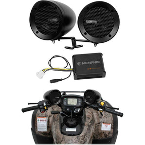 Memphis Audio ATV Audio System w/ Handlebar Speakers For Suzuki Vinson 500