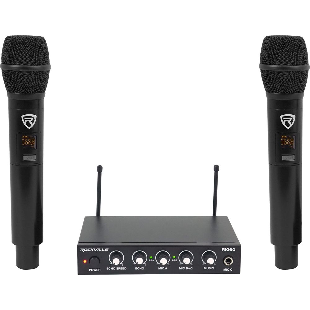 RKI60 Dual UHF Mics + HTS56 5.1 Home Theater Bundle
