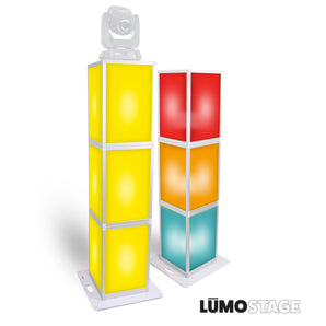 ProX XSA-PILLAR6FT LED DJ Dance Floor Lumo Acrylic Stage Pillar 6' Cube Pedestal