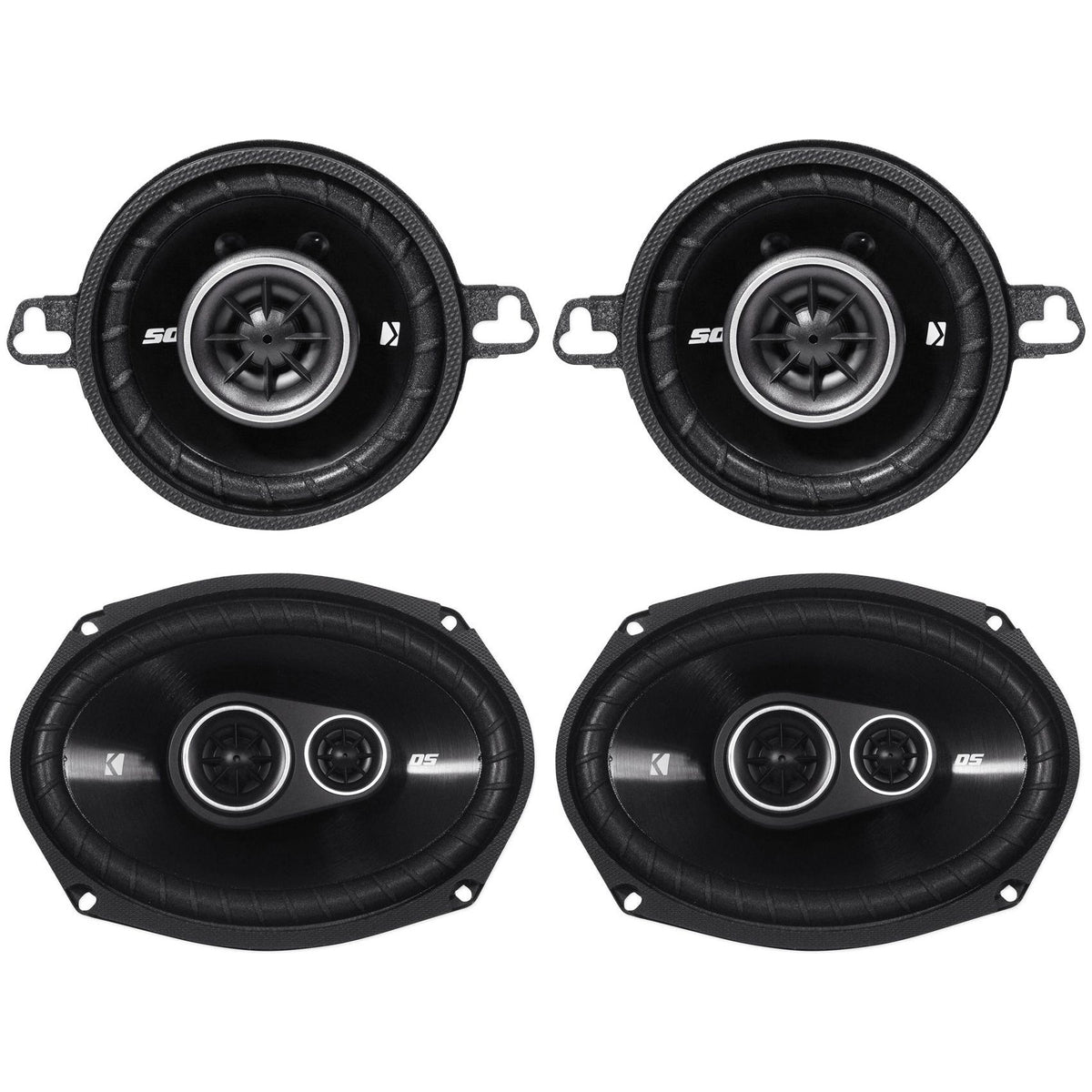 DSC6930 6x9" & DSC350 3.5" Car Speaker Bundle (2 Pairs)