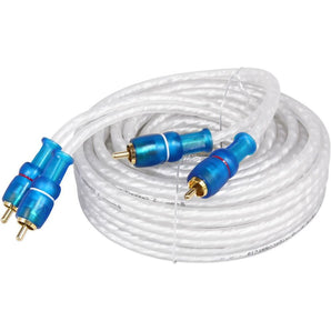 Rockville MRCA25 25 Foot Twisted Pair Marine RCA Cable 100% Copper, Split Pin