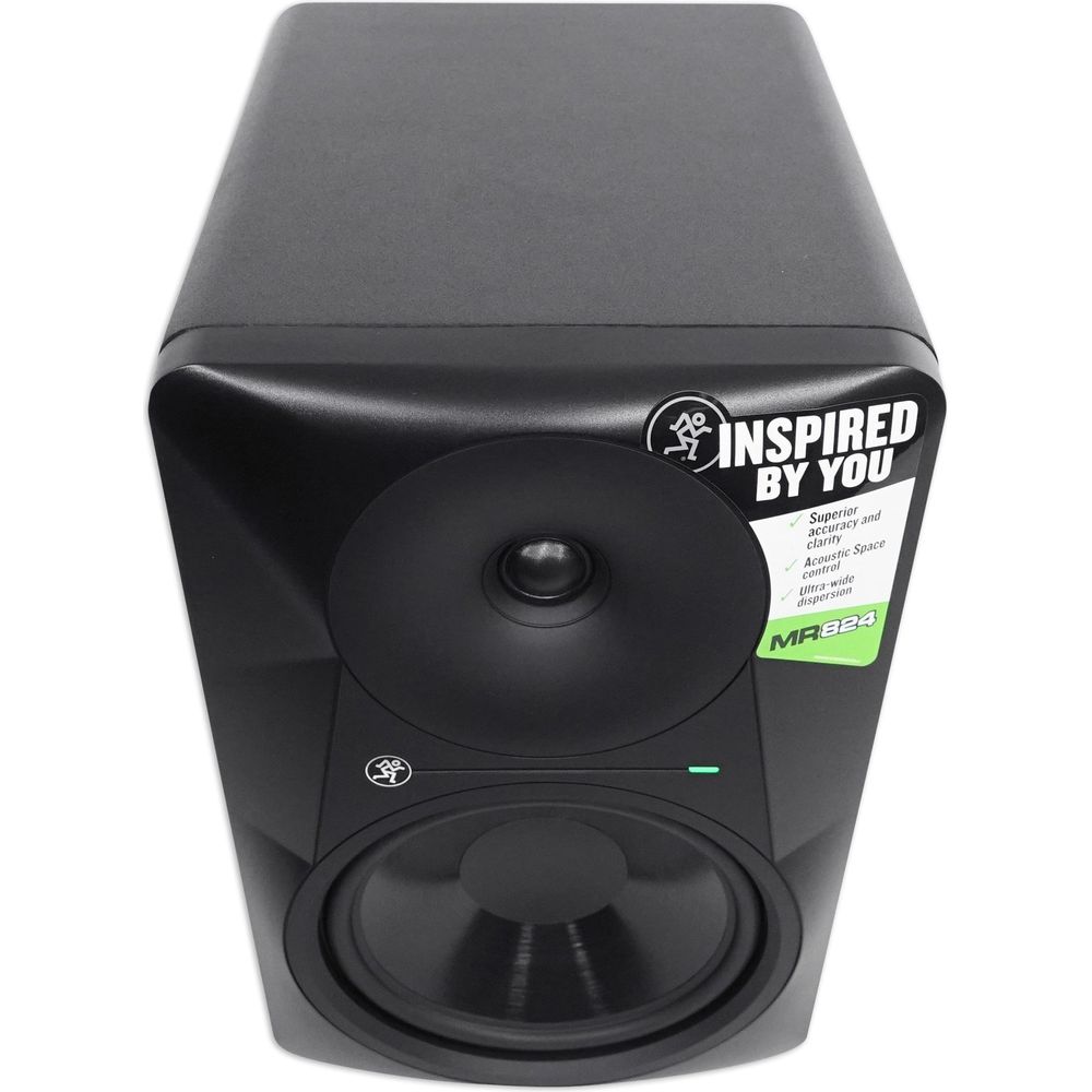 MR824 8" 85 Watt Powered Studio Monitor Class A/B Bi-Amped+Free Speaker
