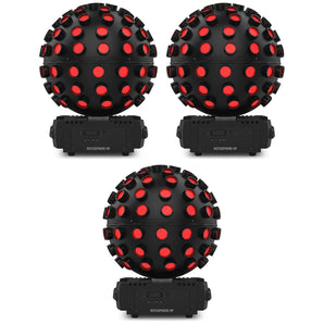 (3) Chauvet DJ Rotosphere HP RGBW + CMYO LED DMX Rotating Mirror Ball Simulators