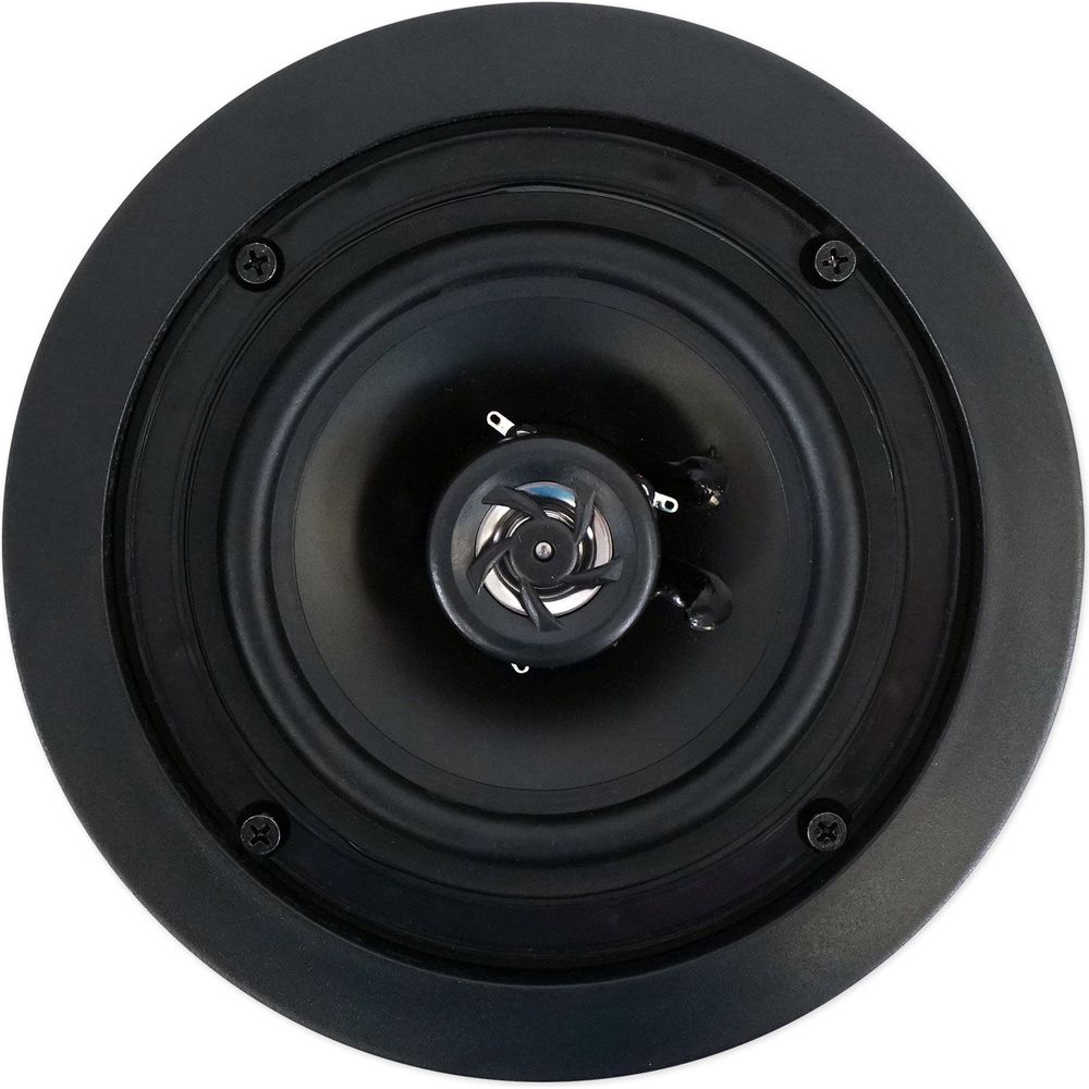 Home Audio System + (10) 5.25" Black Ceiling Speakers for Bedroom/Living Room/Bathroom