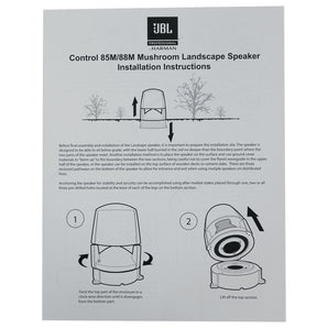 2) JBL CONTROL 85M 5.25" Commercial Outdoor Inground/Onground Landscape Speakers