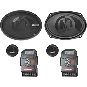 2 Pairs Memphis Audio PRX690C 6x9" 120w Car Component Speakers+8" MTX subwoofer