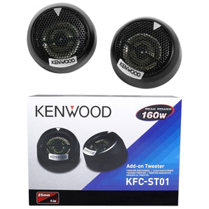 Pair Kenwood KFC-ST01 1" 160 Watt 4-Ohm Component Car Dome Tweeters