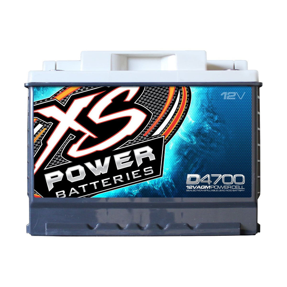 XS Power D4700 2900 Amp 12V Group 48 Power Cell AGM Battery + Power/Ground Wires