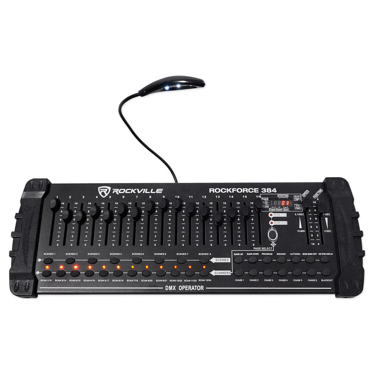 MOTIONSTRIP Light Bar 4-Pack + ROCKFORCE 384 DMX Controller Bundle
