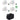 (4) Rockville BATTERY PAR 50 White Rechargeable LED DMX DJ Wash Up-Lights+Bag
