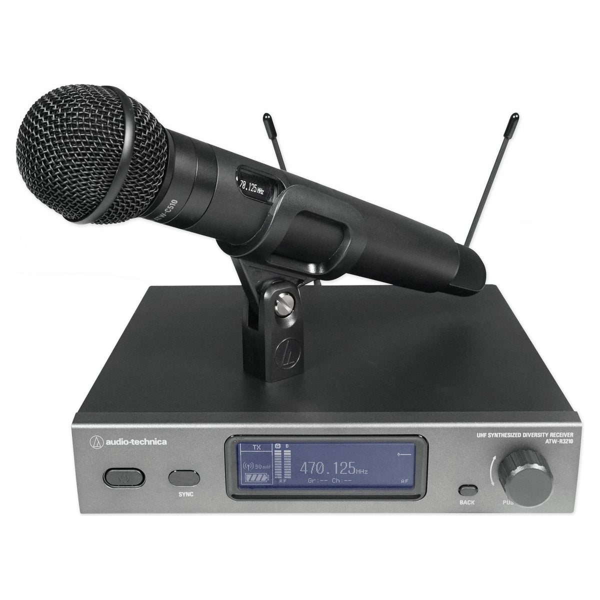 Audio Technica ATW-3212/C510DE2 3000 Wireless Handheld Microphone+Mic Receiver