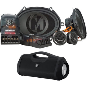 Memphis Audio PRX570C 5x7" or 6x8" 100 Watt Component Car Speakers + Boombox