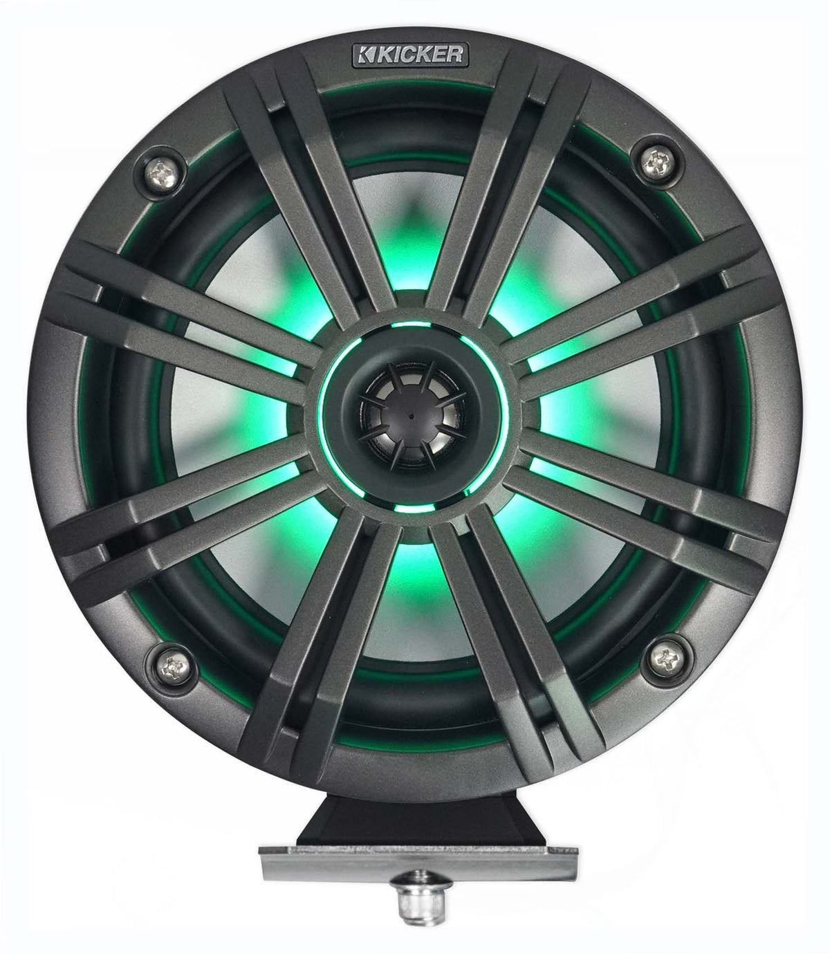 KMFC65 6.5" Black Marine LED Speakers, Amplifier & Wire Kit