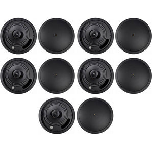 10) JBL Control 18C/T-BK 8" 70v Commercial Black Ceiling Speakers For Restaurant