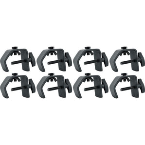 (8) Rockville LC70 Heavy Duty C Clamps Mount Light Up to 70 LBS, Adjustable Knob