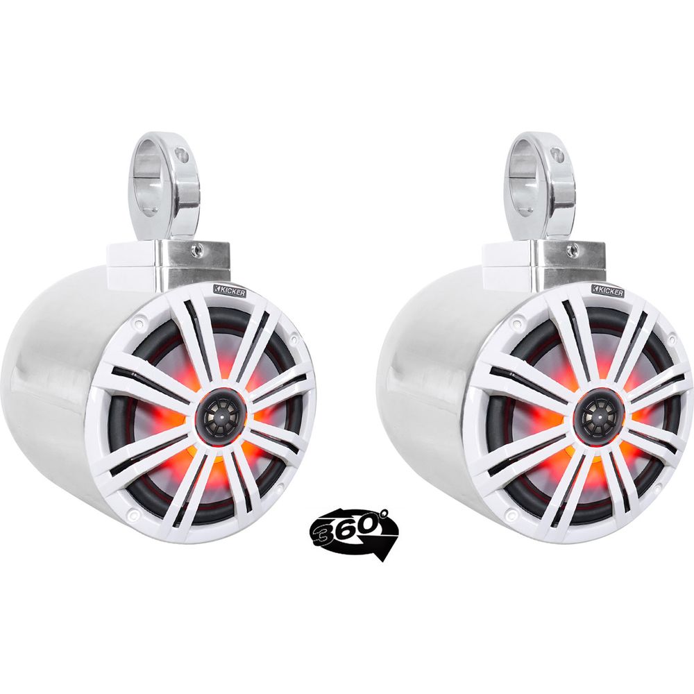 thumbnail image 2 of Rockville MAC90S 8” Polished Silver Aluminum Wakeboard Tower Speaker Enclosures – Pair, Waterproof 2 of 5