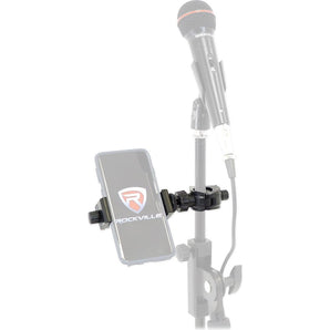Rockville IPS55 Smartphone Mount w/360° Swivel For Boom Mic Microphone Stand