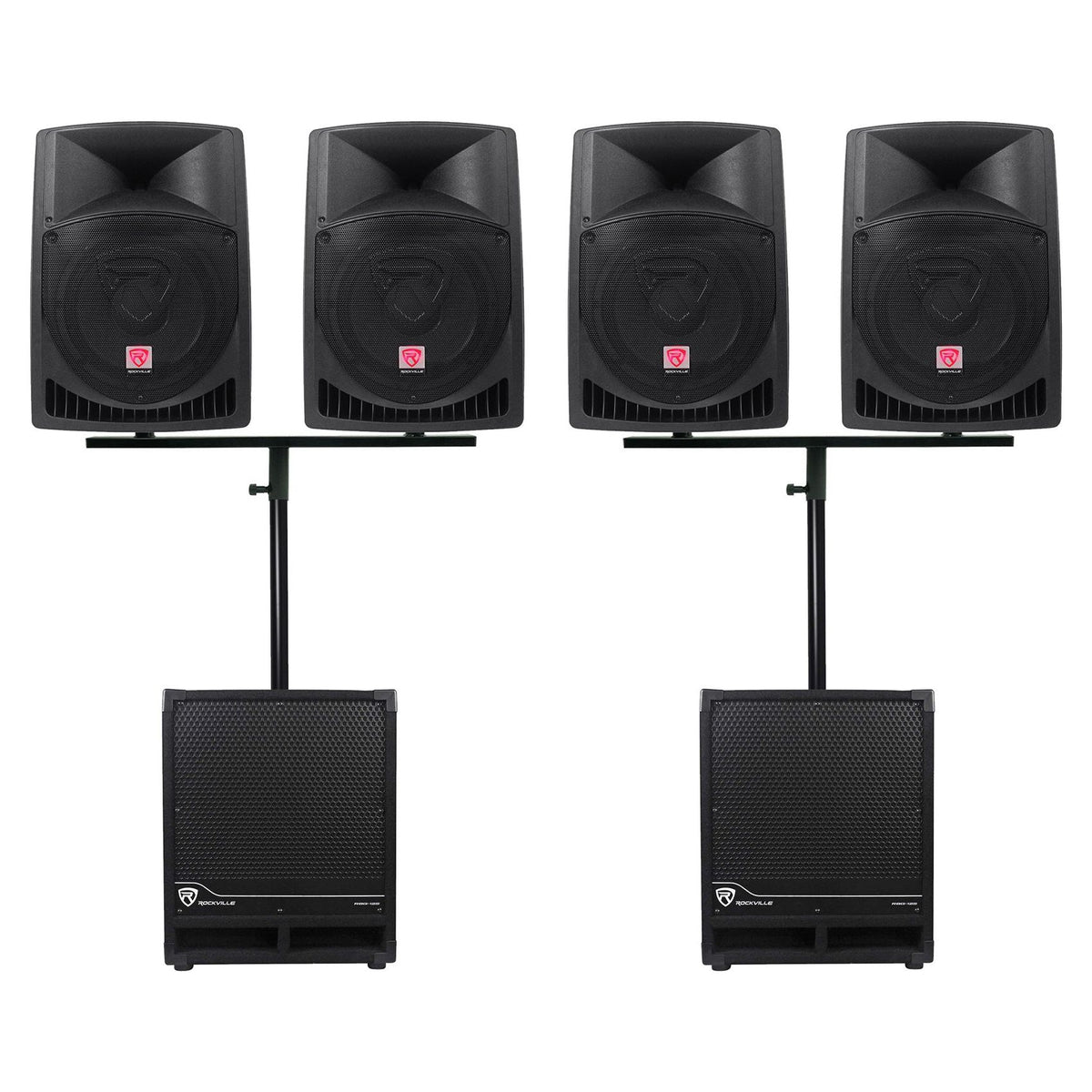 RPG12 4-Pack + RBG12S Subwoofer Bundle