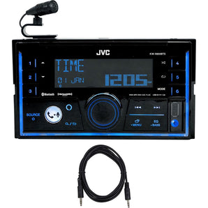 JVC KW-X850BTS 2-Din Car Stereo Receiver Bluetooth/USB/XM Ready/Alexa+AUX Cable