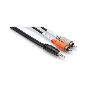 New Hosa CMR-210 10 Foot 3.5mm (1/8") TRS to Dual RCA Cable