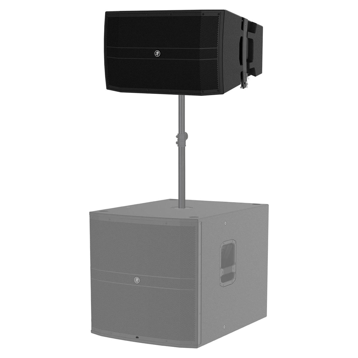 (2) DRM12A-P 2000W Passive PA Speaker Bundle with Powered Mixer & Stands