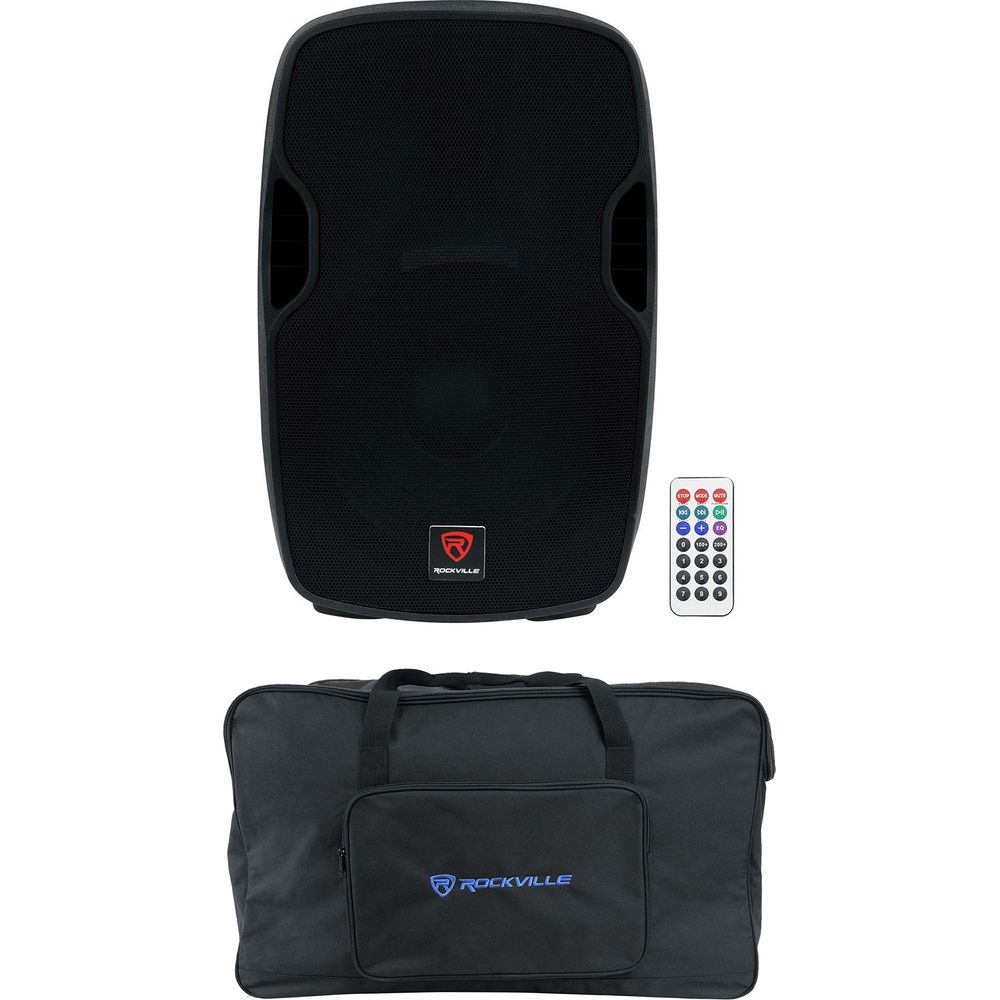 BPA15 15" Bluetooth 800 Watt DJ PA Speaker+Weatherproof Speaker Bag