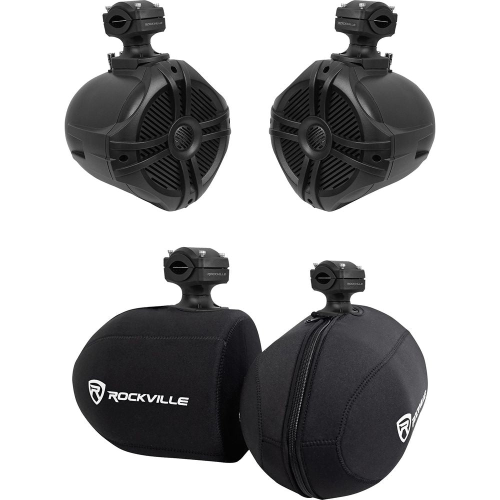 Rockville RWB70B Black 360° Swivel Marine Wakeboard Tower