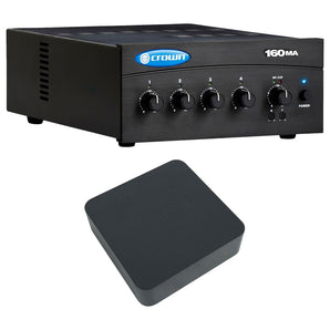 Crown 160MA Commercial 70v Amplifier Mixer w/Smart Wifi Streaming Receiver