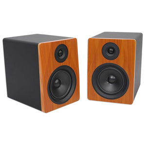 (2) Rockville APM6C 6.5" Powered Studio Monitor Speakers+Swivel Wall Brackets