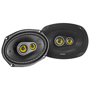 (2) Kicker 46CSC654 6.5"+(2) Kicker 46CSC6934 6x9" Car Audio Speakers + Rockmat