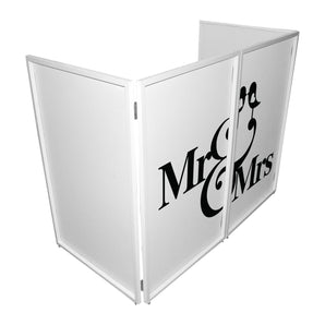 ProX XF-SMRMRS20X2 2) Mr and Mrs Facade Enhancement Scrims Black Script on White