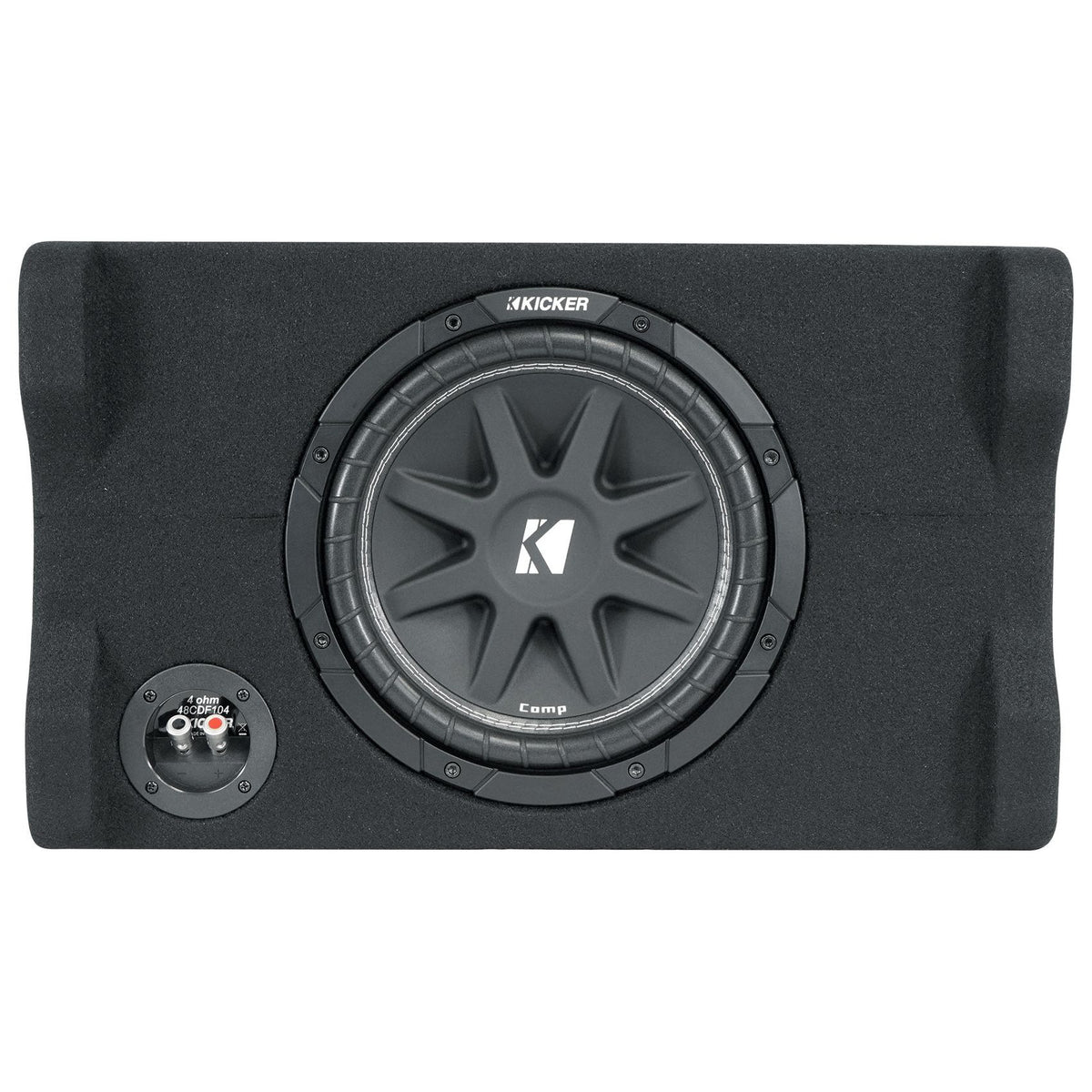 Kicker 48CDF104 Comp10 10" 300w Down Firing Car Subwoofer in Sub Box Enclosure