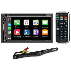 Soundstream VRCPAA-7DR 7" Monitor DVD Receiver w/CARPLAY/ANDROID AUTO+Backup Cam