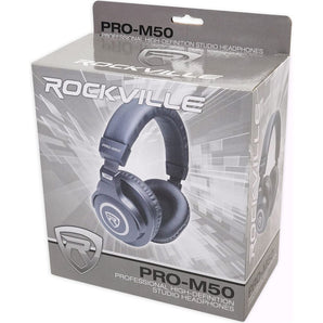 Recording Bundle w/2) Mackie CR3-X 3" Studio Monitors+Headphones+Mic+Stands+Pads