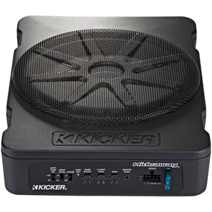 Kicker 10" 400 Watt Powered Subwoofer Sub+Front Speakers For 97-02 Jeep Wrangler