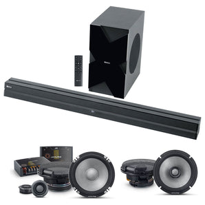 2 Alpine R2-S65 6.5" 2-Way+R2-S652 Component Car Speakers+Home Theater Sound Bar