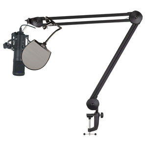 512 Audio by Warm Audio Tempest USB Recording Microphone+Mic Boom Arm+Pop Filter