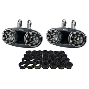Kicker 41KMT674 6.75" 300W RMS Marine Wakeboard Towers+Free Home Theater System