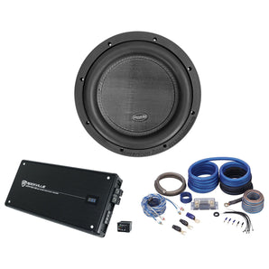 2) American Bass XR-10D4 2000w 10" Car Audio Subwoofers+Mono Amplifier+Amp Kit